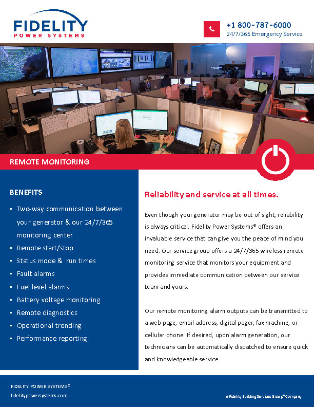 FPS Remote Monitoring Flyer